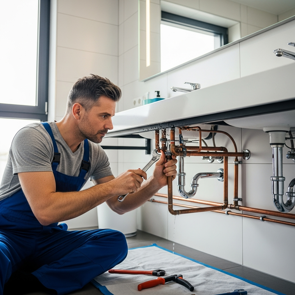 Moderne Badinstallation