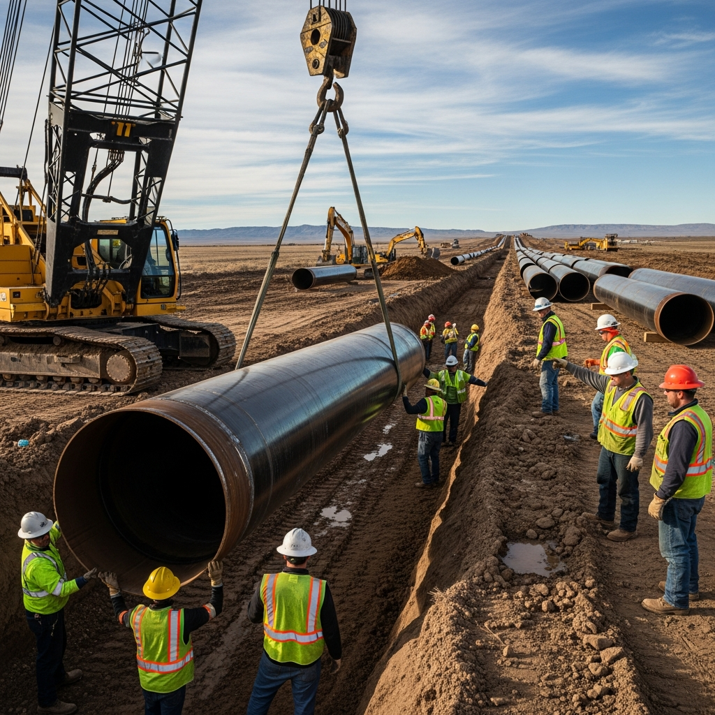 Rohrleitungsprojekt